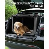 APRILSOUL 36 Inch Collapsible Travel Dog Crate for Medium Large Dogs, Portable Dog Crate 4-Door Foldable Soft Kennel - 4 of 4