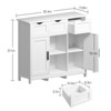 SKRAN Storage Cabinets,Wooden Floor Cabinet,with Drawers and Shelves Storage Cabinets,Accent Cabinet for Living Room,Bedroom,Bathroom - 3 of 4
