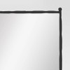 25"x65" Decorative Forged Metal Floor Mirror Black - Threshold™ - 4 of 4