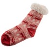 5 Star Super Deals Christmas Fuzzy Faux Shearling Socks, Warm Thick Fleece Thermal w/ Nonslip Grippers, Christmas Stockings - 2 Pairs - 3 of 4