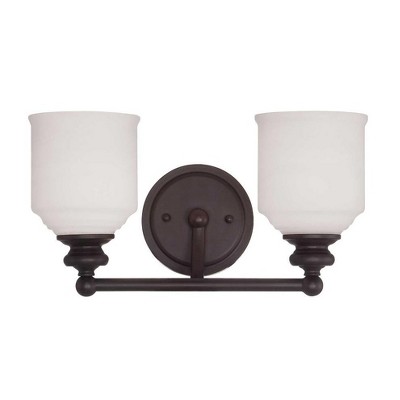 Savoy House Melrose 2 - Light Vanity in  English Bronze