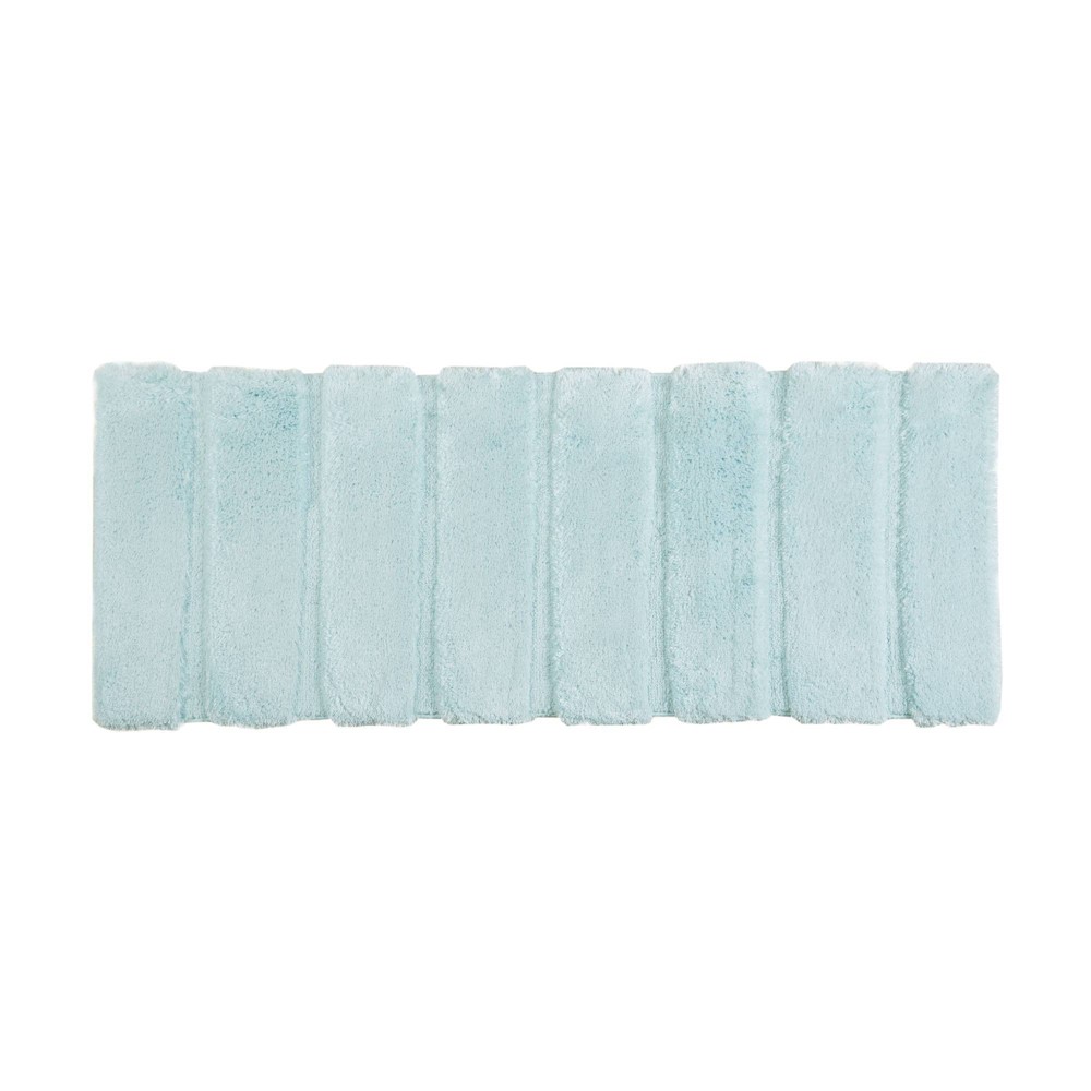 24inx58in Tufted Pearl Channel Solid Bath Rug Seafoam