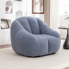 KTMBDW Large Bean Bag Chair for Adults/Kids with Filling, Memory Foam Bean Bag Chairs with Filler, Soft Tufted Fabric, Bean Bag for Living Room - 2 of 4