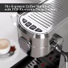 Kismile Espresso Machine, 20 Bar Espresso Maker with Milk Frother Steam Wand & 40oz Removable Water Tank, Stainless Steel - 4 of 4