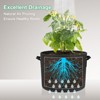 Unique Bargains Thickened Fabric Durable Handles Multipurpose Good Drainage Plant Grow Bags 5 Pcs - 4 of 4