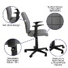 Emma and Oliver Mid-Back Quilted Vinyl Swivel Task Office Chair with Arms - 3 of 4