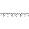 Guili Stylish White Gold Plated Adjustable Heart Bracelet with Sparkling Cubic Zirconia – Perfect for Kids and Teens - 2 of 3