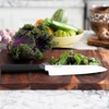 Kyocera INNOVATIONwhite® 6-Inch Ceramic Santoku Chef's Knife, White Blade with Non-Slip Black Handle - 2 of 3
