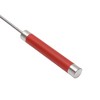 Unique Bargains 12" Semi-Automatic Loop Whisk Dishwasher Safe Stainless Steel Red Silver Tone - 2 of 4