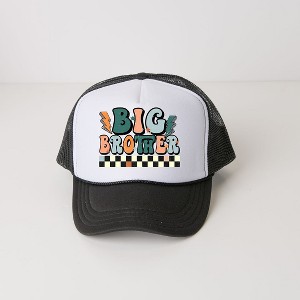 The Juniper Shop Big Brother Checkered Youth Foam Trucker Hat - 1 of 2