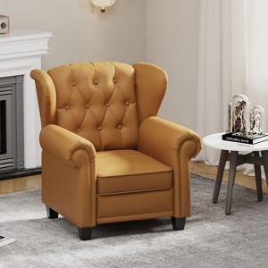 NicBex Accent Chair Adjustable Single Sofa Chair Modern  Armchair with Sturdy Wood Legs for Bedroom, Living Room - 1 of 4