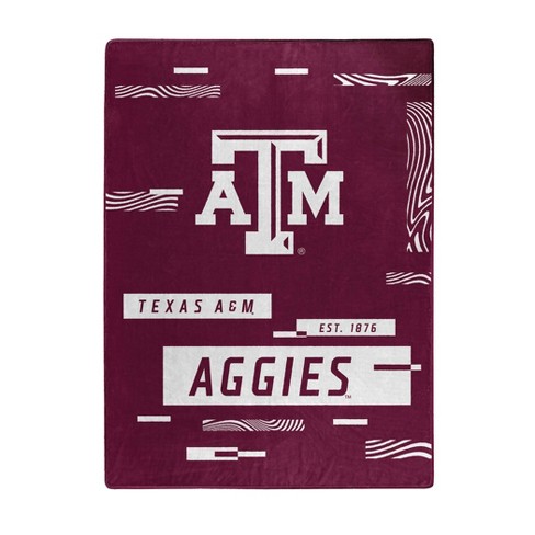 Ncaa Texas A&m Aggies Digitized 60 X 80 Raschel Throw Blanket : Target