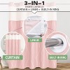BAGOKIE 3-IN-1 Shower Curtain and Liner Set - 2 of 4