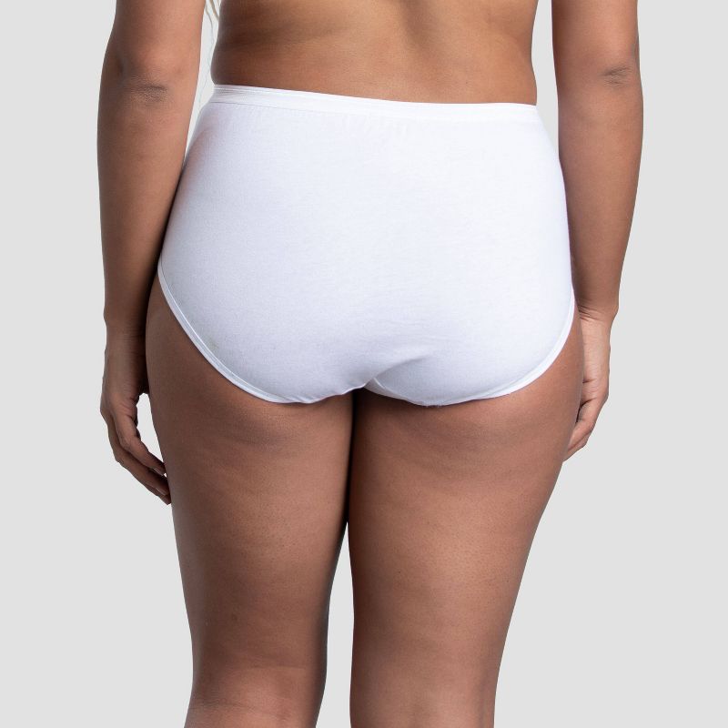 Fruit of the Loom Women's 10pk Cotton Briefs - White, 6 of 6