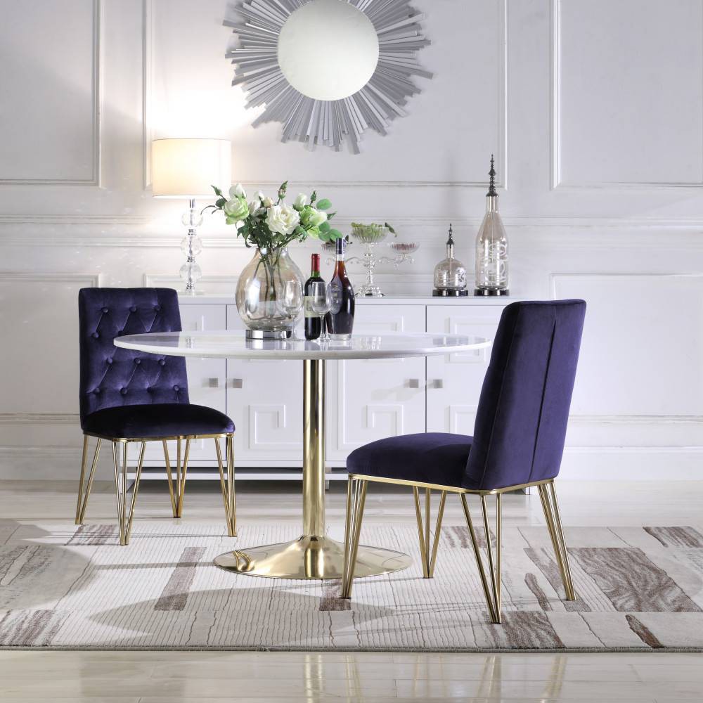 Set of 2 Freya Dining Chair Navy - Chic Home Design was $469.99 now $328.99 (30.0% off)