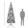FURNIinspire Artificial Trees Unlit Slim Pine Artificial Christmas Tree With Realistic Branches, Christmas Decorations, Green, 35.5"*35.5"*106.3" - 3 of 4