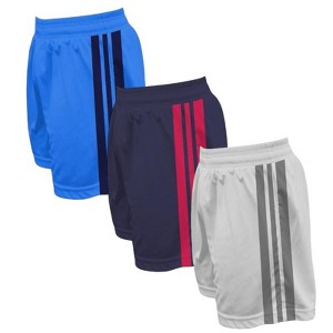 Men's 3 Pack Ultra Mesh Lightweight Shorts | Moisture-Wicking, Breathable, & Comfortable Activewear - 1 of 4