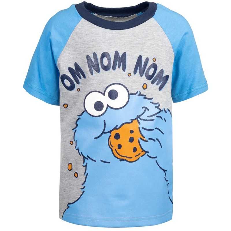 Sesame Street Elmo Cookie Monster T-Shirt and Shorts Outfit Set Infant to Toddler, 3 of 8