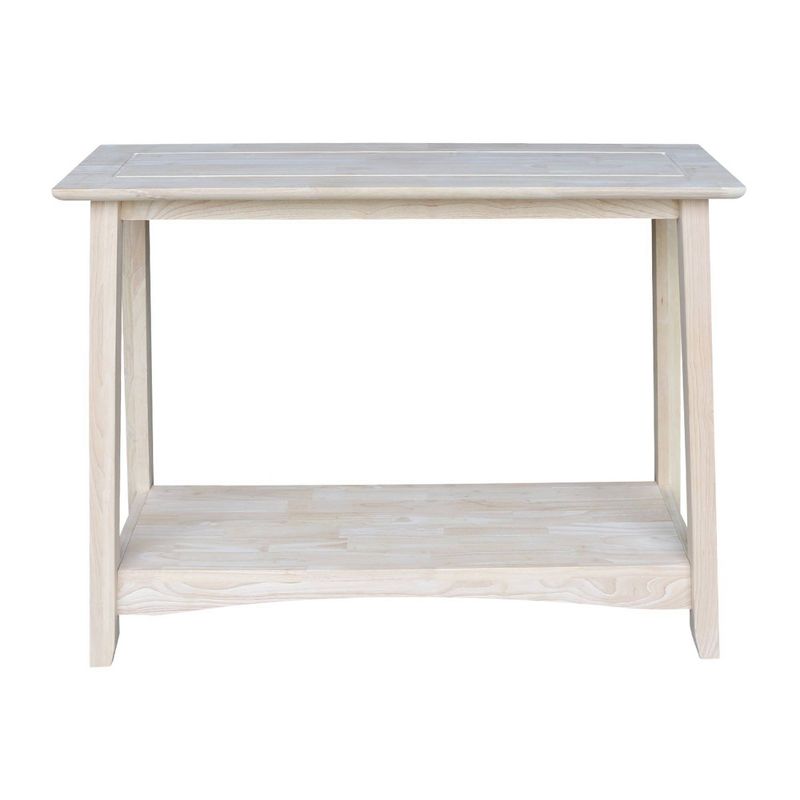 Shaker Console Table Unfinished - International Concepts, 3 of 9