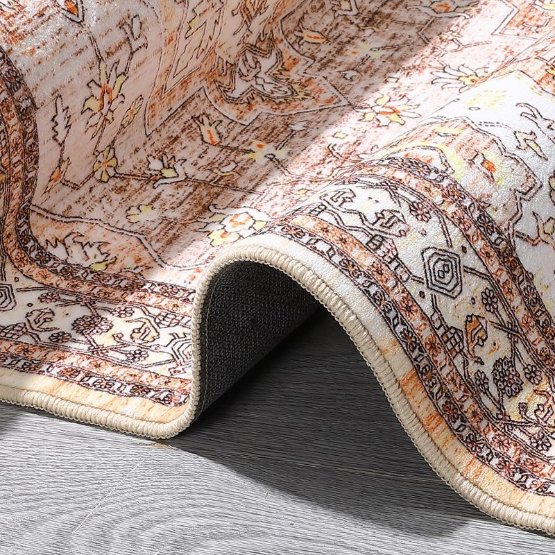 Area Rug Washable Rug Vintage Bohemian Rug, Ultra Soft Area Rugs for Bedroom Living Room Dining Room, 4 of 9