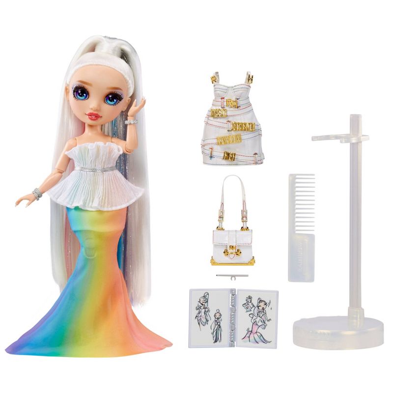 Rainbow High Fantastic Fashion Amaya Raine 11&#34; Doll w/ Playset, 3 of 9