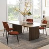 Tangkula Set of 4 Fabric Armless Kitchen Dining Chair Padded Modern Accent Chair - 3 of 4