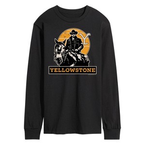 Men's - Yellowstone - Rip Rideing Horseback Long Sleeve Graphic T-Shirt - 1 of 4