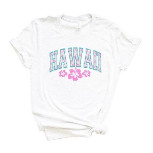 Simply Sage Market Women's Hawaii Varsity Grunge Short Sleeve Graphic Tee - 1 of 3