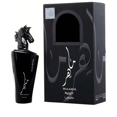 Lattafa Unisex Maahir Black Edition 3.4 Oz Edp Spr [Black Box]