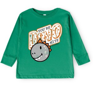 The Juniper Shop SmileyWorld You're Dino-Mite Toddler Long Sleeve Tee - 1 of 4