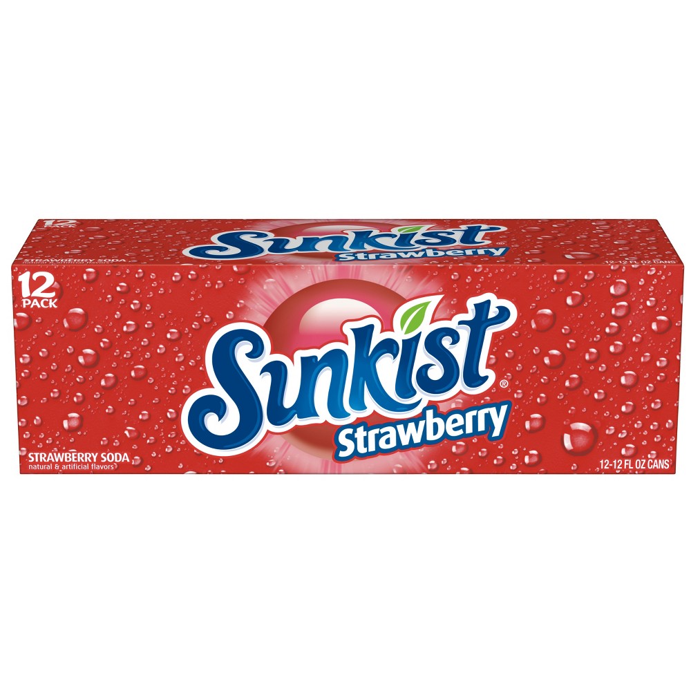 UPC 078000118162 product image for Sunkist Strawberry Soda - 12pk/12 fl oz Cans | upcitemdb.com
