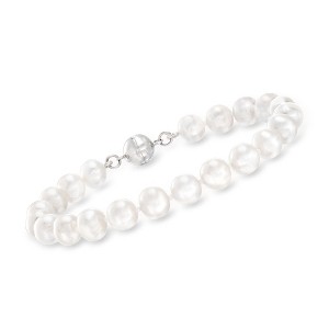 Ross-Simons 7-8mm Cultured Pearl Bracelet in Sterling Silver With Magnetic Clasp - 1 of 3