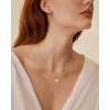 Molenia 14K Gold Lock Necklace for Women 925 Sterling Silver Padlock Pendant Chain Necklace Cubic Zirconia Mother‘s Day Birthday Gifts for Women - 2 of 4