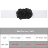 INSPIRE CHIC Women's Large Chiffon Rose Double-Flower Elastic Stretch Wide Corset Waist Belt 1 Pc - 4 of 4