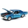 1966 Chevrolet Chevelle SS 396 Blue Metallic 1/24 Diecast Model Car by Maisto - 3 of 3