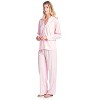 Casual Nights Women's Long Sleeve Floral Lace Trim Pajama Set - 2 of 4