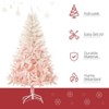 SEVOBAL 5ft Pink Christmas Tree Easy-Setup Lush Sweet Xmas Tree Full Artificial Holiday Decoration Indoor Child Safe Kids Sturdy, Pink, 20"*18"*59" - 4 of 4