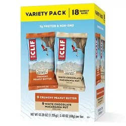 Clif Crunchy Peanut Butter and White Chocolate Macadamia - 18ct