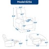 CENGHU Modern Manual Recliner Chair with Rocking Function,  360° Swivel Chair with Adjustable Backrest and Padded Armrests, Single Sofa Chair - 2 of 4