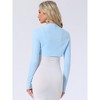 INSPIRE CHIC Women's Elegant Long Sleeve Knit Open Front Crop Bolero Shrug - 3 of 4