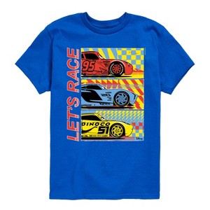 Boys' - Cars - Lightning McQueen Dinoco Jackson Storm Let's Race Short Sleeve Graphic T-Shirt - 1 of 4