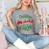 Simply Sage Market Women's Christmas On The Farm Tractor Short Sleeve Garment Dyed Tee - 2 of 4
