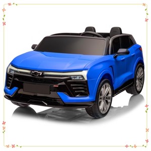 24V Kids Ride On Car, 2-Seater SUV Licensed Chevrolet Blazer Electric Car w/Parent Remote Control - 1 of 4