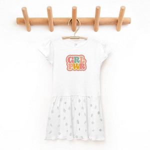 The Juniper Shop Girl Power Retro Toddler Graphic Dress - 1 of 3