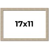 PosterPalooza | 17x11 Thin Barnwood Picture Frame, UV Acrylic, 2 Finishes - Grey and Black - 2 of 4