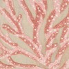 Saro Lifestyle Elegant Embroidered Coral Pillow Cover, 20"x20", Orange - 3 of 4