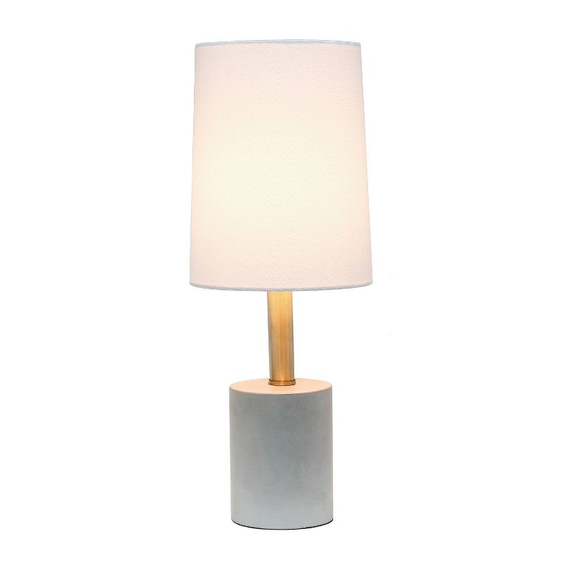 Concrete Table Lamp with Linen Shade - Lalia Home, 2 of 7