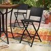 Dexmalle Set of 2 Foldable Wicker Patio Chairs - 3 of 4