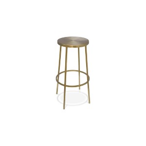 Meridian Furniture,Tyson Gold Iron Bar Stool - 1 of 4
