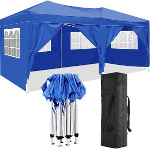 NicBex 10'x20' Folding Canopy with 6 Removable Sidewalls, Outdoor Pop Up Canopy -Event Shelter UPF 50+ Gazebo Portable Tents - 1 of 4